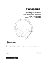 Panasonic RPHTX80BE Operating instructions