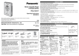 Panasonic RQSX47 Operating instructions
