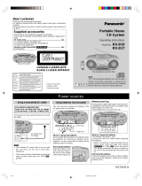 Panasonic RXD19E User manual