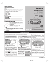 Panasonic rx-d20 User manual