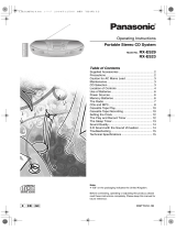 Panasonic RX-ES29 User manual