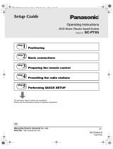 Panasonic SCPTX5 Operating instructions