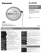 Panasonic SLSV550EB User manual