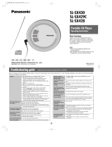 Panasonic SLSX430 User manual