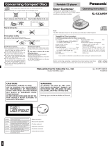Panasonic SLSX469 User manual