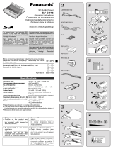 Panasonic SVSD75 Operating instructions
