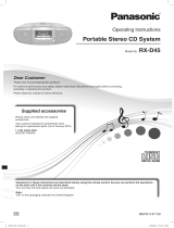 Panasonic RXD45EB Operating instructions