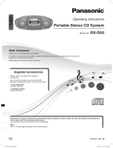 Panasonic RXD50EB Owner's manual
