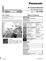 Panasonic SAXR50 Owner's manual