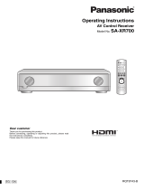 Panasonic SA-XR700 Owner's manual