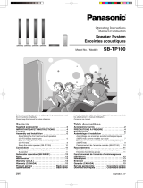 Panasonic SBTP100 Owner's manual
