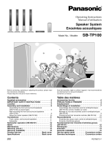 Panasonic SBTP100 Owner's manual