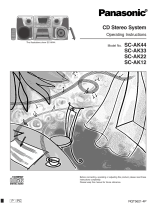 Panasonic SCAK33 Owner's manual