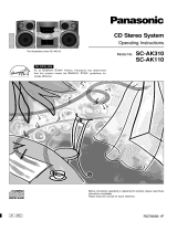 Panasonic SCAK310P Owner's manual