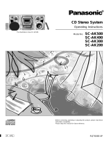 Panasonic SCAK500P User manual
