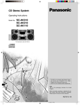 Panasonic SCAK210 User manual