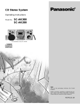 Panasonic SCAK200E User manual