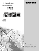 Panasonic SCAK320 Operating instructions
