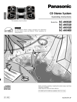 Panasonic SC-AK510 User manual