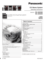 Panasonic SCAK633 User manual