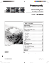 Panasonic SAAK630 - MINI HES W/CD PLAYER User manual