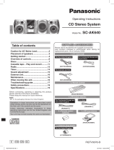Panasonic sc ak 640 Owner's manual