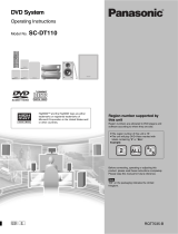 Panasonic SCDT110E Owner's manual
