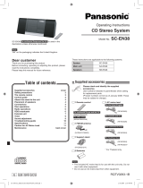Panasonic SCEN38 Operating instructions