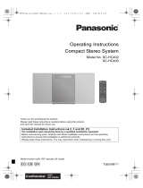 Panasonic SCHC402EG Operating instructions