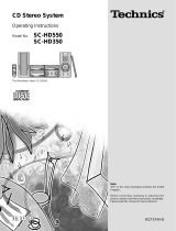 Technics SC-HD350 Owner's manual
