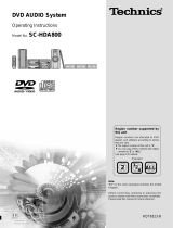 Panasonic SCHDA800EB Owner's manual