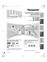 Panasonic SCHT800P User manual