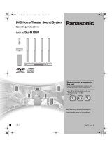 Panasonic SCHT850E Operating instructions