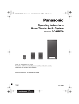 Panasonic SCHTB50EB Operating instructions