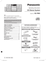 Panasonic SCPM3 Operating instructions