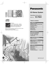 Panasonic SCPM29 Owner's manual