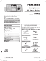 Panasonic SC-PM33 User manual