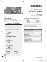 Panasonic SCPM38 Owner's manual