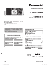 Panasonic SCPM46DB Owner's manual