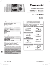 Panasonic SCPM53 Operating instructions