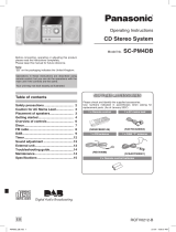 Panasonic SCPM4DB Owner's manual