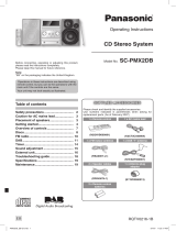 Panasonic SCPMX2DB Owner's manual
