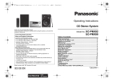 Panasonic SCPMX82EB User manual