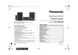Panasonic SCPMX7DBEB Owner's manual