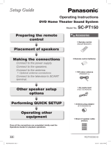 Panasonic SCPT150 Operating instructions