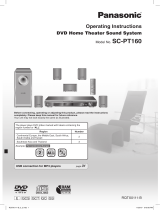 Panasonic SCPT160 Owner's manual