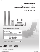 Panasonic SC-PT250 User manual