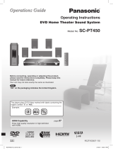 Panasonic SCPT450 Owner's manual