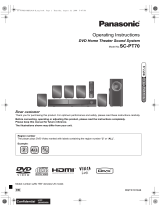 Panasonic SCPT70 Owner's manual