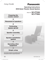 Panasonic SCPT850 Owner's manual
